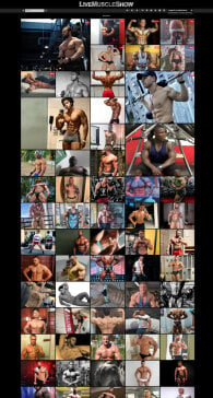 member area screenshot from LiveMuscleShow