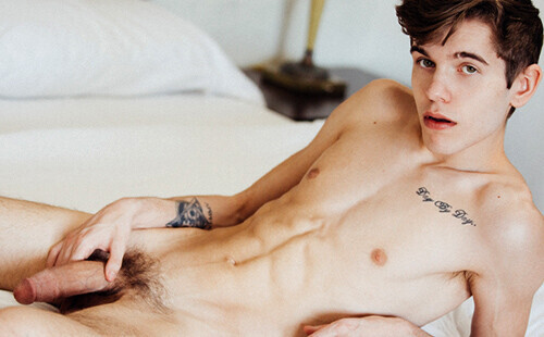 Levi Rhodes strips off for a solo photo session