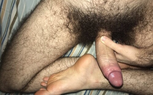 Big dick and hairy pube
