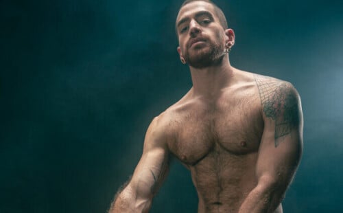 A Teasing Shoot With Hairy Muscle Hunk Mo