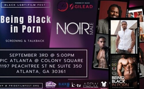 Being Black in Porn Documentary on screen at Atlanta Black Pride Weekend