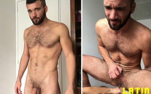 Handsome hunk sucks a fat cock and gets barebacked