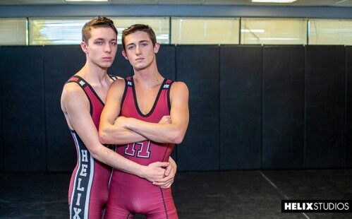 Dallas Preston and Jacob Hansen star in Helix Academy Wrestling Chapter 1