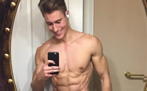 Carson Is A Ripped Jock Model With Awesome Abs