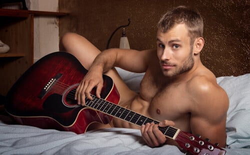 Highly recommend playing the guitar nude