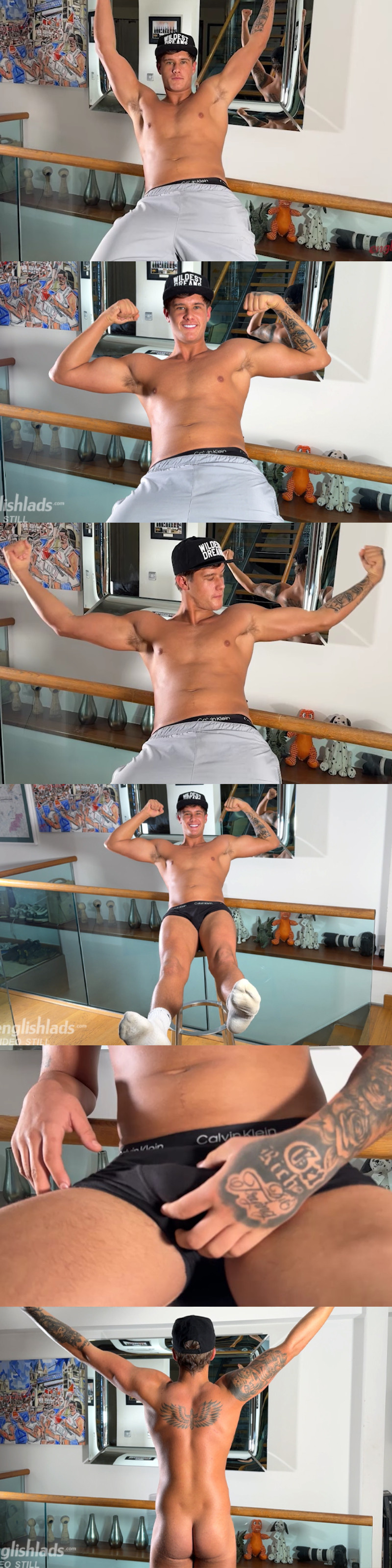 Cruz Hilton Jacks Off His Big uncut cock and shoots tremendous amounts of cum!