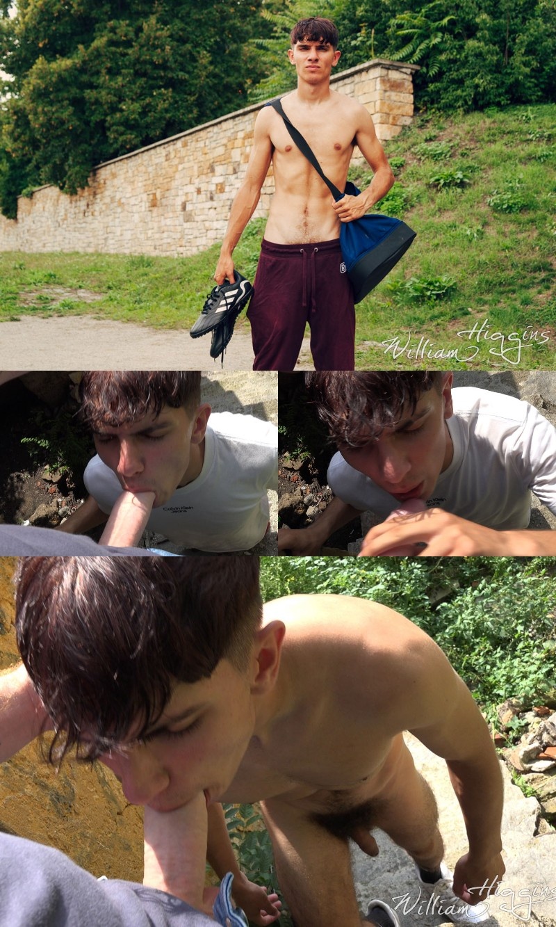 Czech Student Gets Facial in Outdoor Fuck Session
