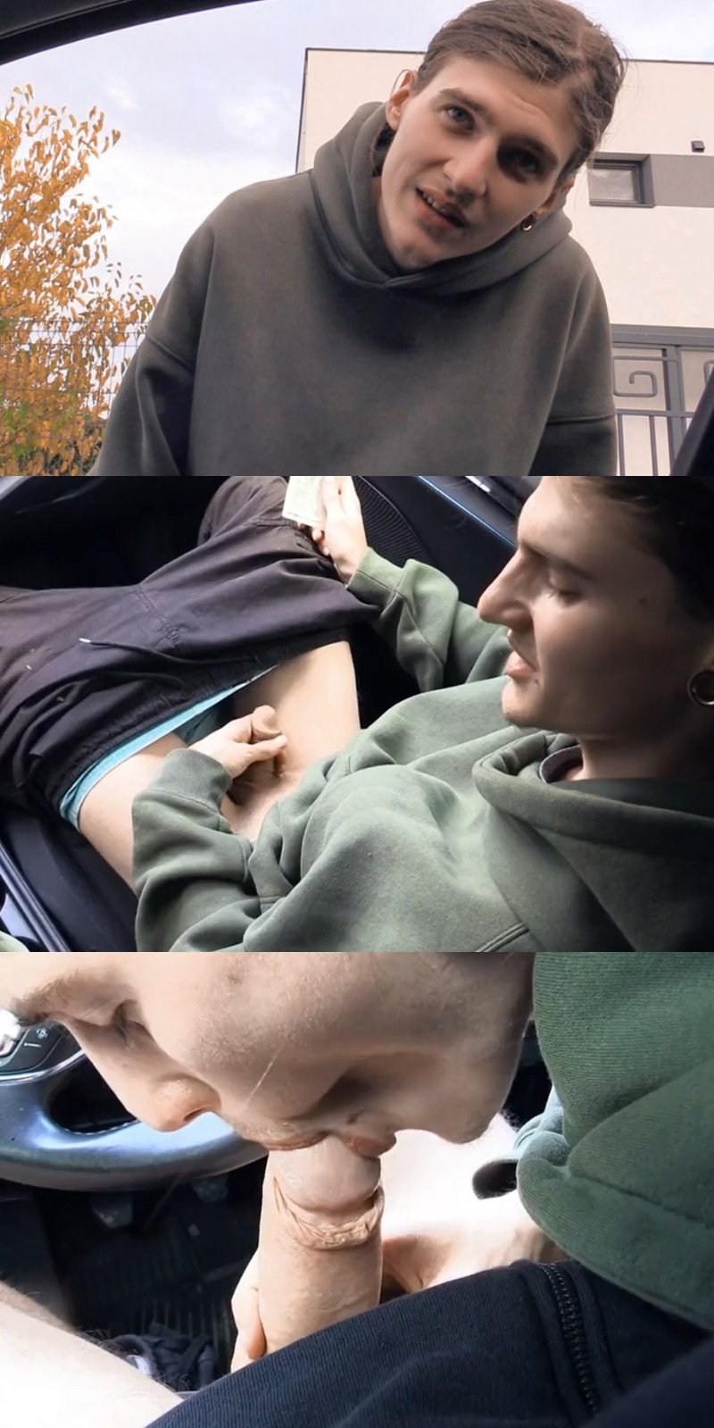 Going gay for pay in the back seat of a car