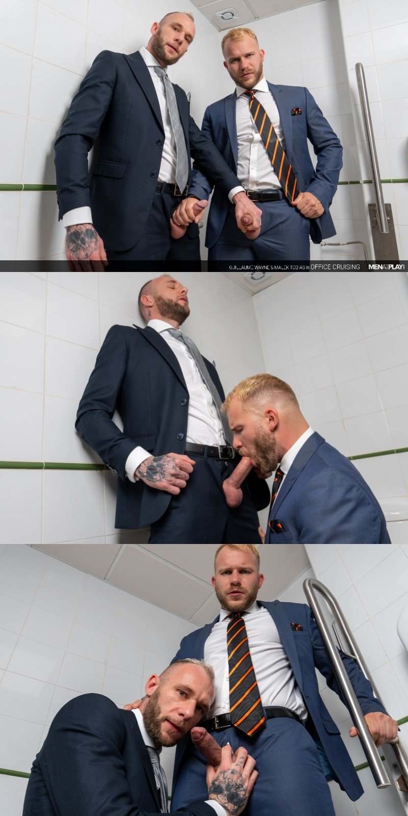 New Hire Fucks Sexy Executive in Private Office Toilet on Cock4Cock