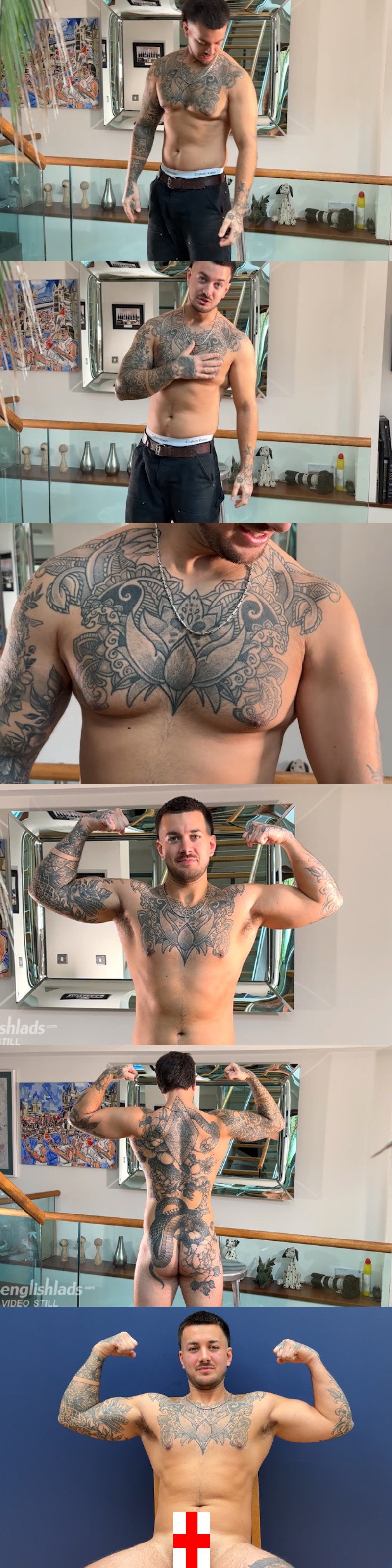 Rugby Stud Jacks Off His Uncut Cock & Shoots Loads Of Cum