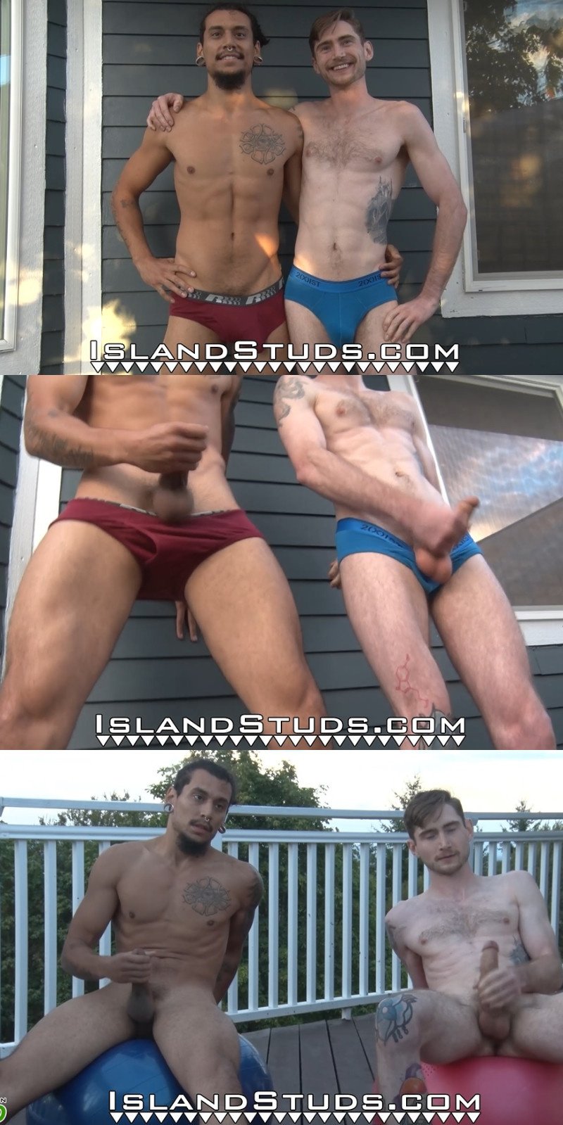 Epic 8-inch jerk-off duo activity features BFFs Dorian and Javier.