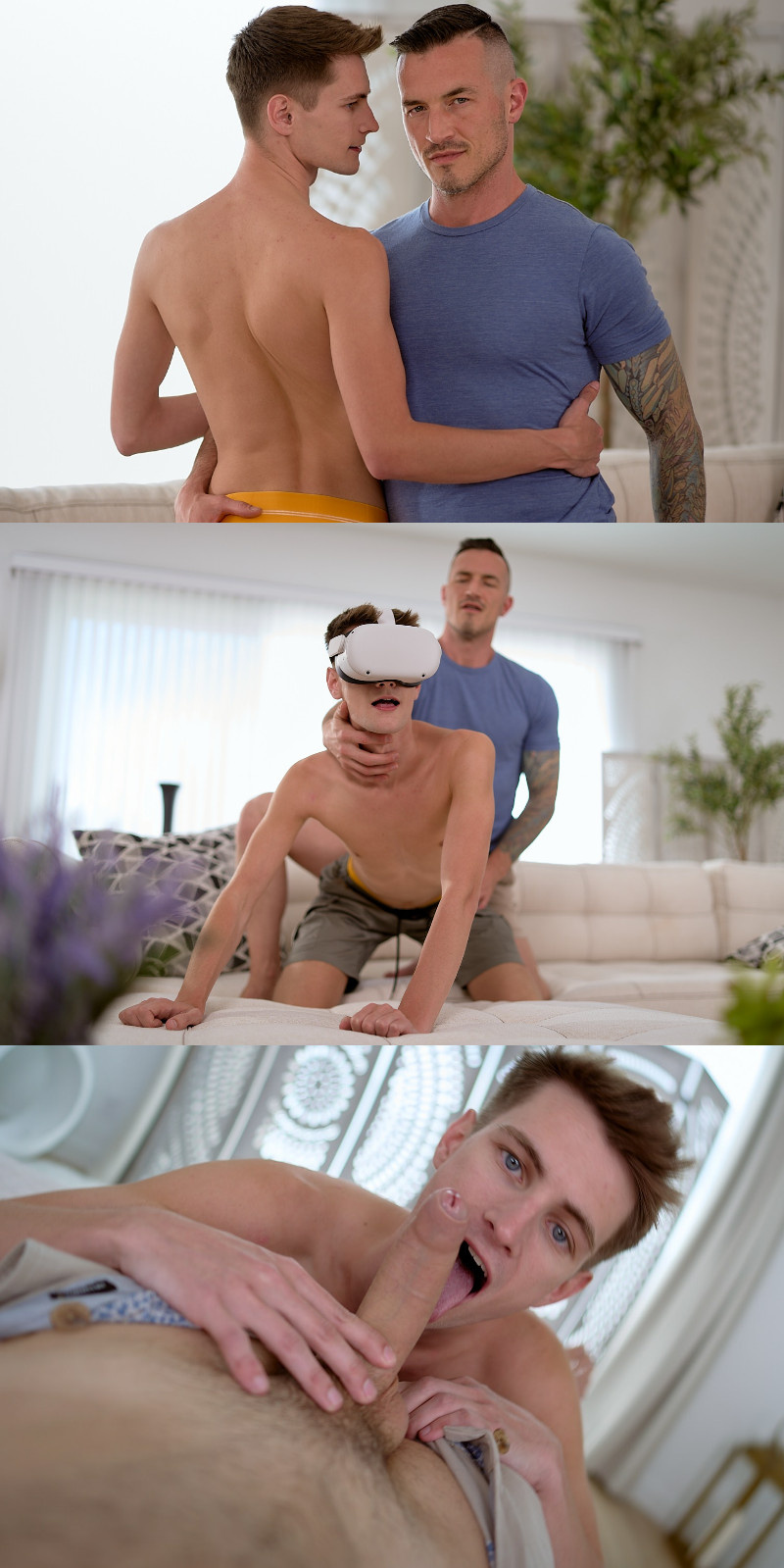 Trevor Harris & Derek Kage's steamy bareback romp in full VR