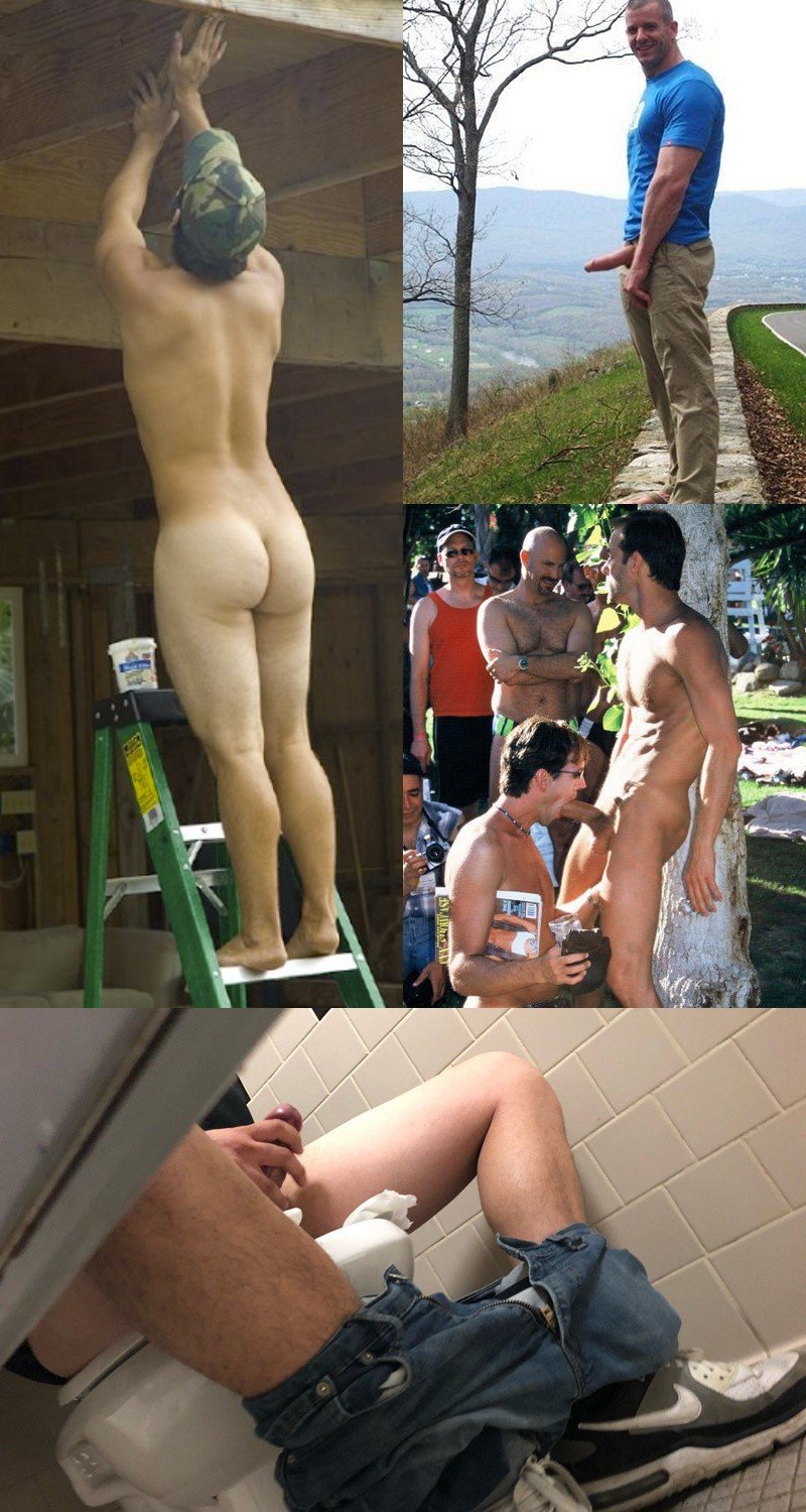 Naked In Public - Public Exposure: Super Classy Super Naked Guys - GayDemon