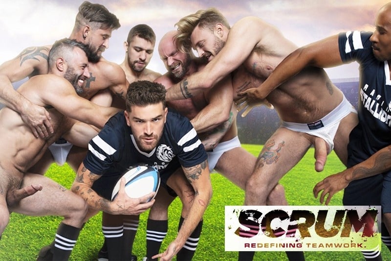 Rugby Men Fucking in Raging Stallion's "Scrum"