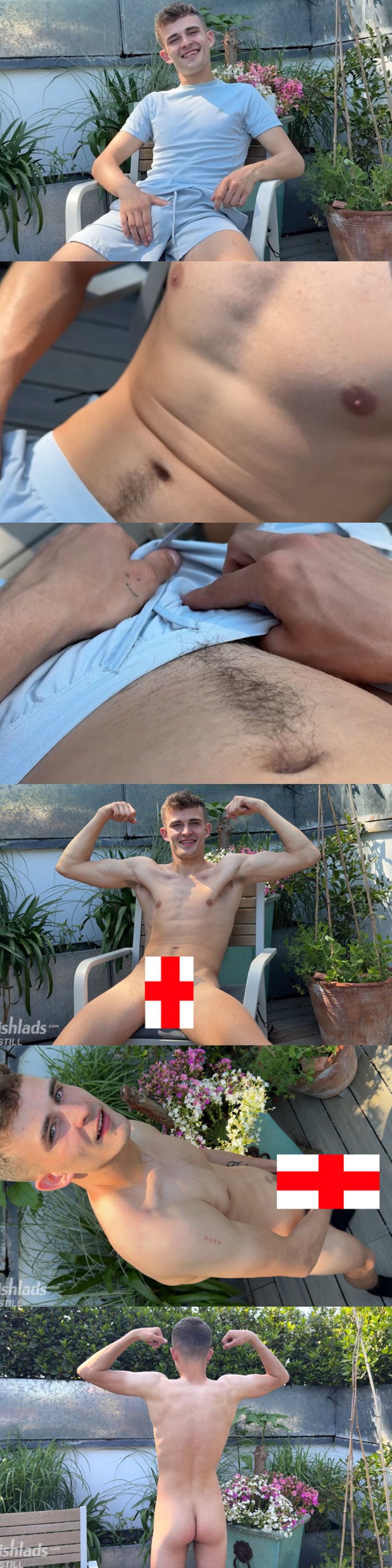 Seb Butler gets frisky & has fun jerking off his uncut cock