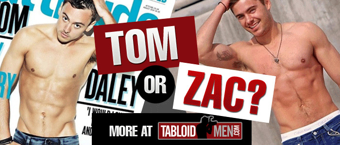 Who Is Hotter? Tom Daley or Zac Efron?