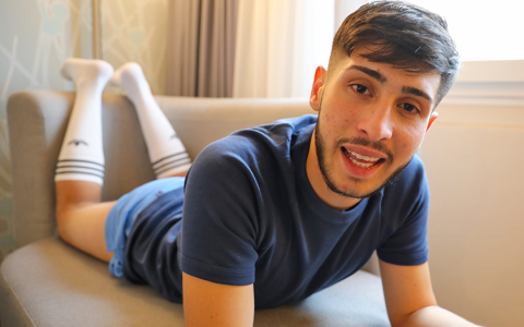 19-Year-Old Romanian Ralf Popu Strokes His Thick Cock for Bentley Race