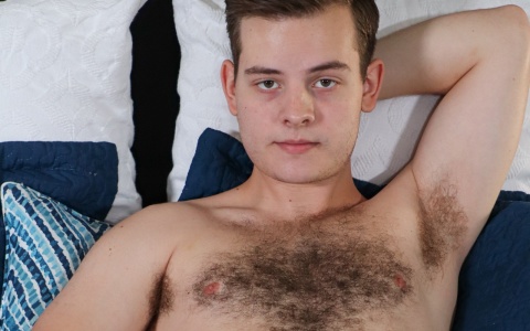 Hairy Young Man Ryan Russo Makes His Cock Dance