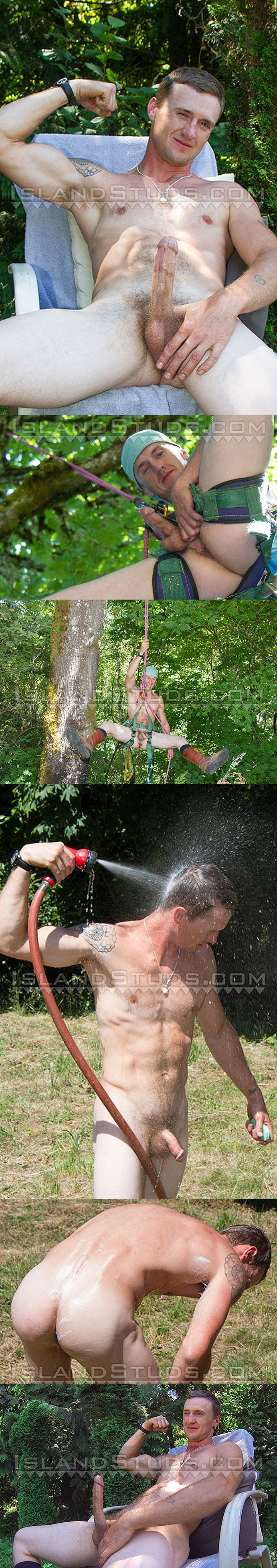 Brent Hanging Out Along With His Hairy Balls & Hung Cock