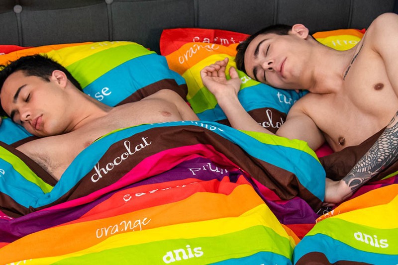 Twink Wakes From Sleepover With Raging Hard-on
