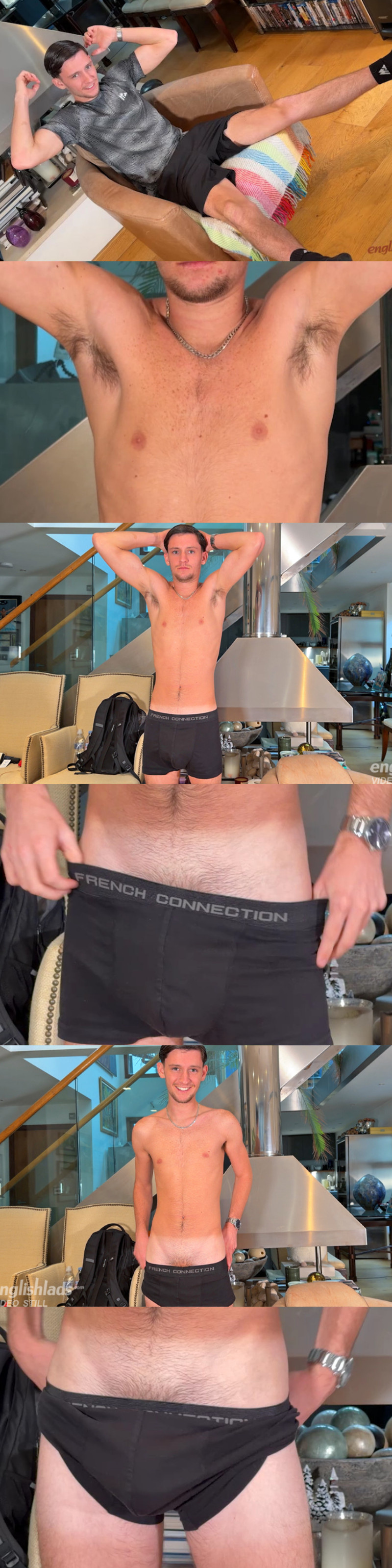 Jerry Daly jacked off his 7.5-inch uncut cock to explode with cum