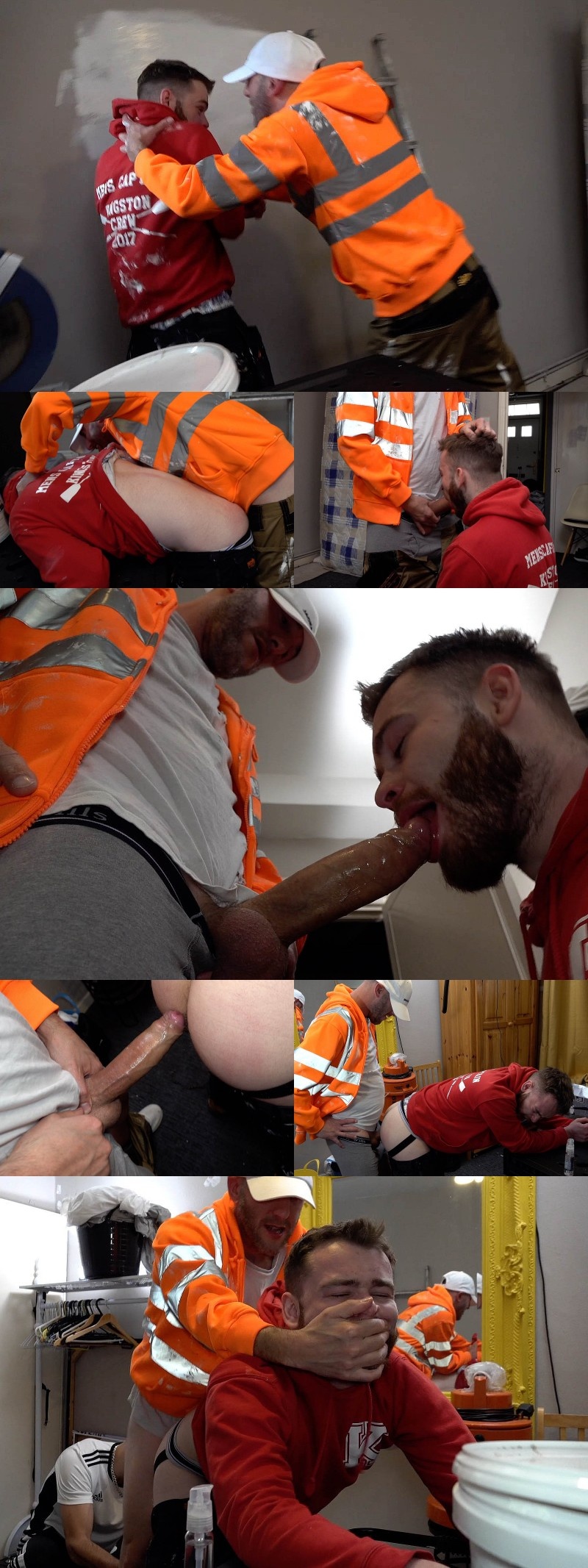 Hung Painter Takes Out Anger on Apprentice’s Bum Hole!