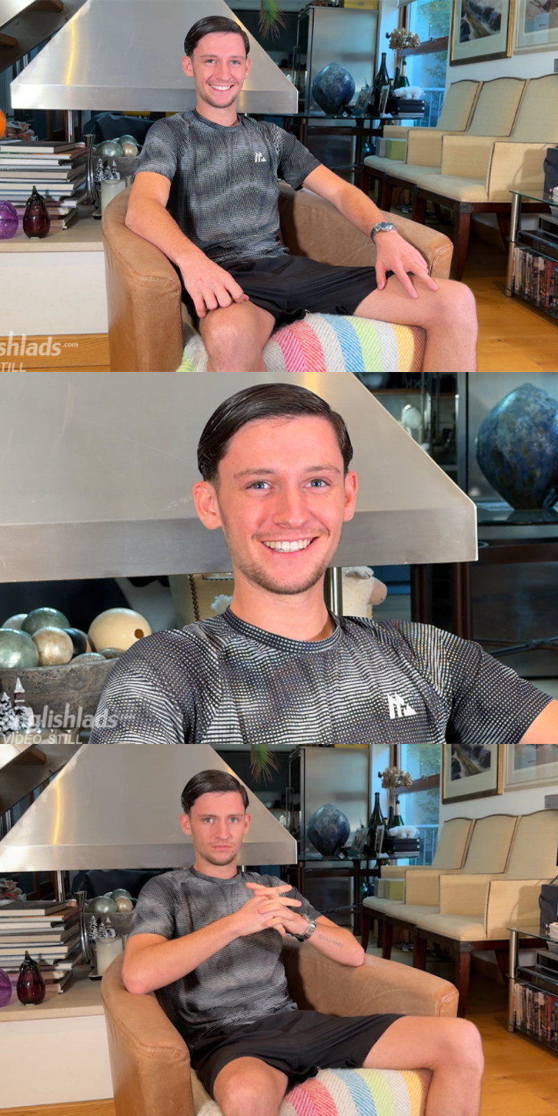 Jerry Daly jacked off his 7.5-inch uncut cock to explode with cum