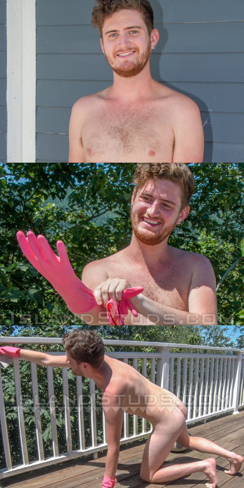 Ginger Twink flaunts his fiery red bush alongside his eye-catching cock!