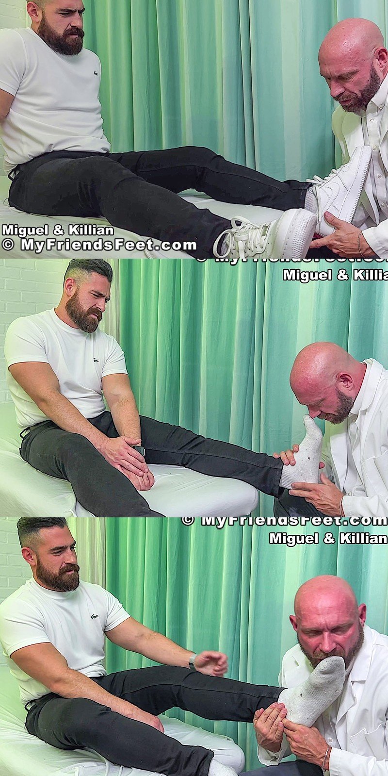 Bearded Sexpot Gives Horny Doctor a Foot Job