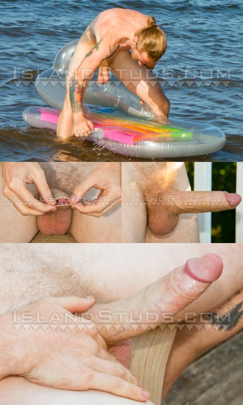 Hung Swedish Skater Stretching His Niner's Foreskin!