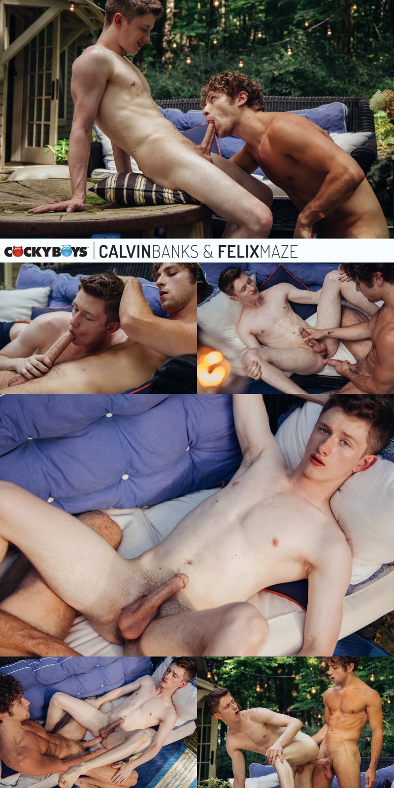 Calvin Banks Welcomes New Cocky Boy Felix Maze in a Fresh Bareback Scene