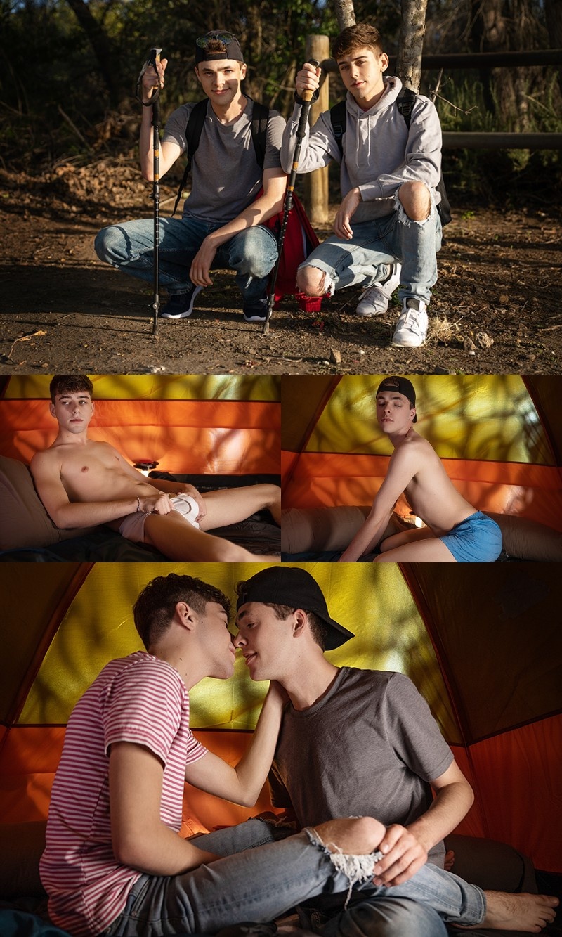 Camping Twinks Steam Up Cold Tent With Hot Fuck!