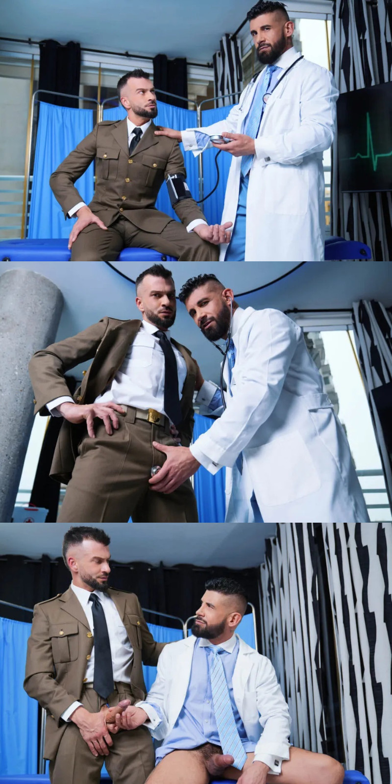 Alex Brand drives his cock into the abyss of Justin Jett's hole with force and passion