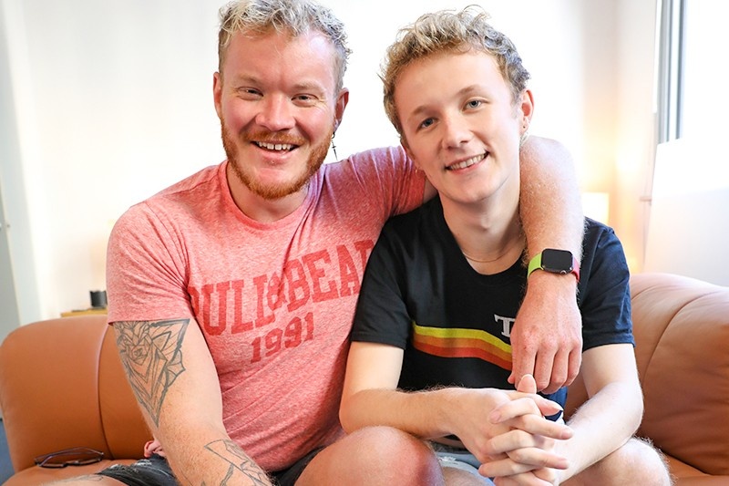 Bearded Aussie Fucks Cute Blond Twink