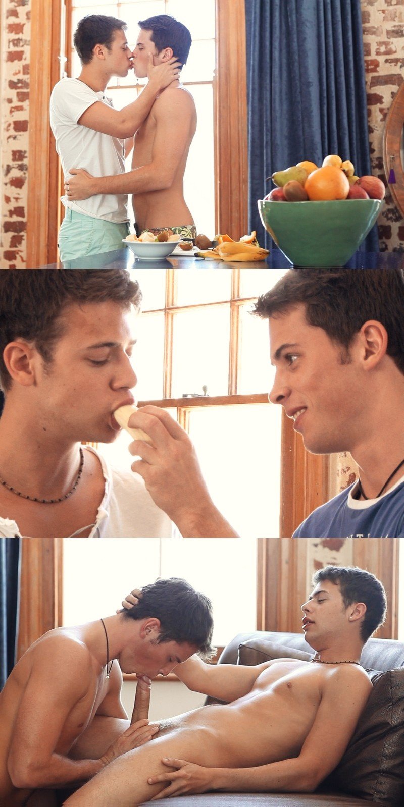 Jordan Faris & Billy Montague In Triple Cumshot Scene