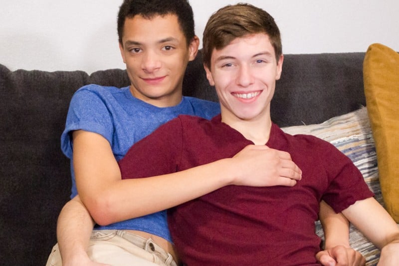 Cute Twink Rides His Roommate's Huge Cock