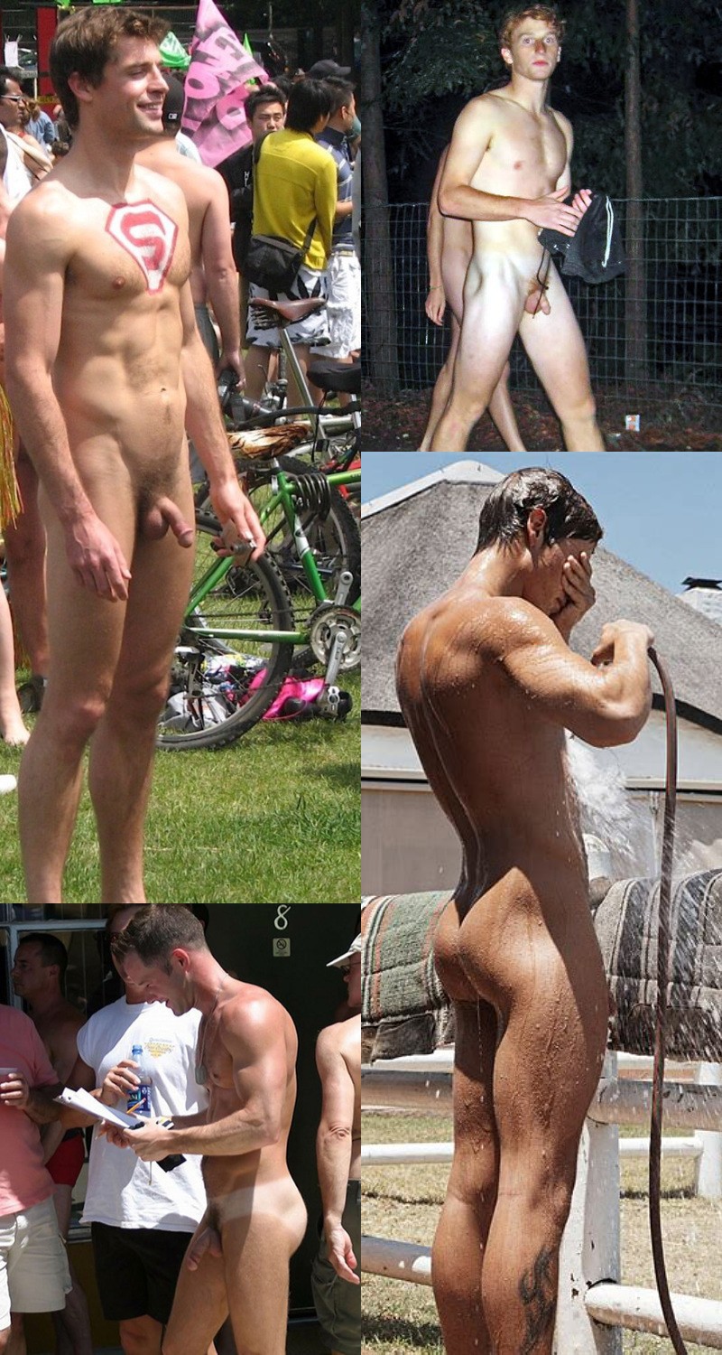 Gay men naked in public