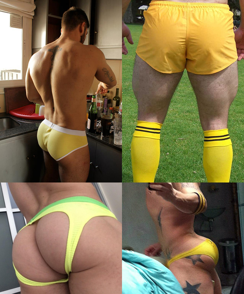 Something for the Weekend: Yellow Underwear Ass