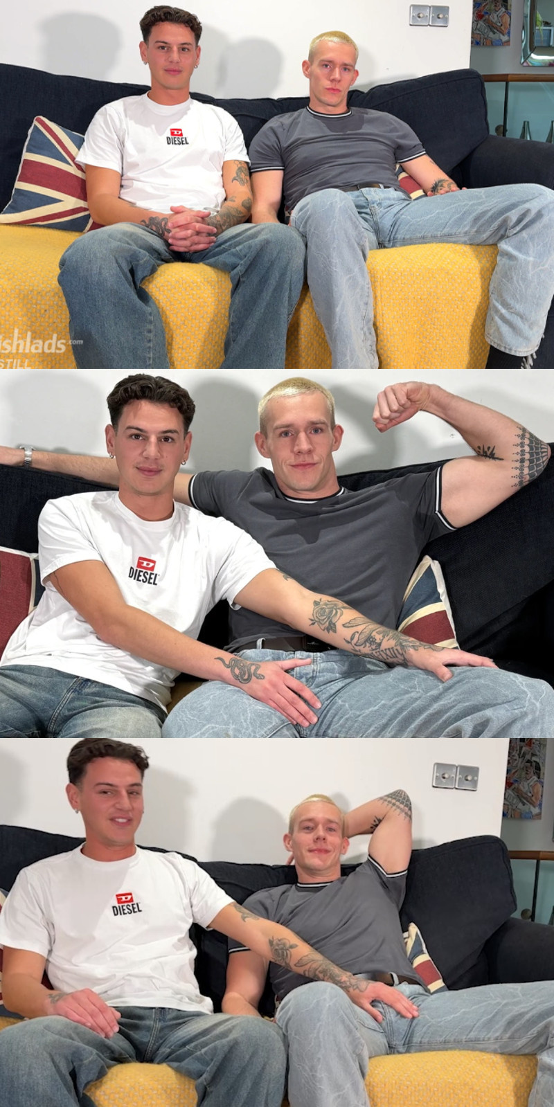 Ronan Barclay Joins Trent Brooks For his first jackoff & sucking session