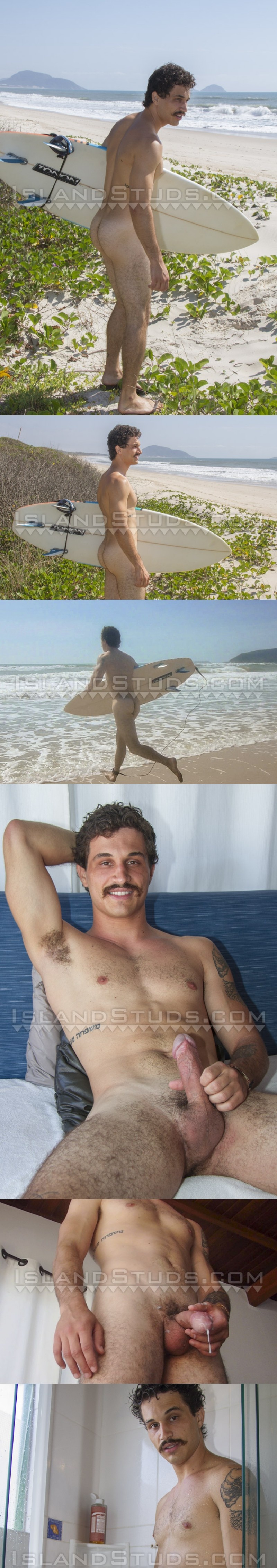 Freddie's solo jerk-off session with his Brazilian cock