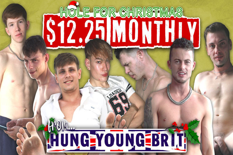 Hung Young Brit Hole For Christmas Sale