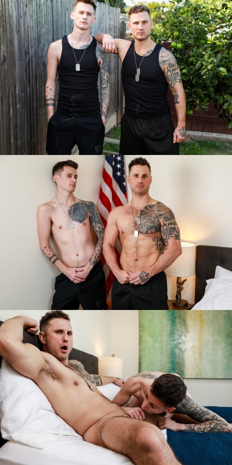 Air Force & Navy Studs Flip-Fuck in Hot Session on Cock4Cock