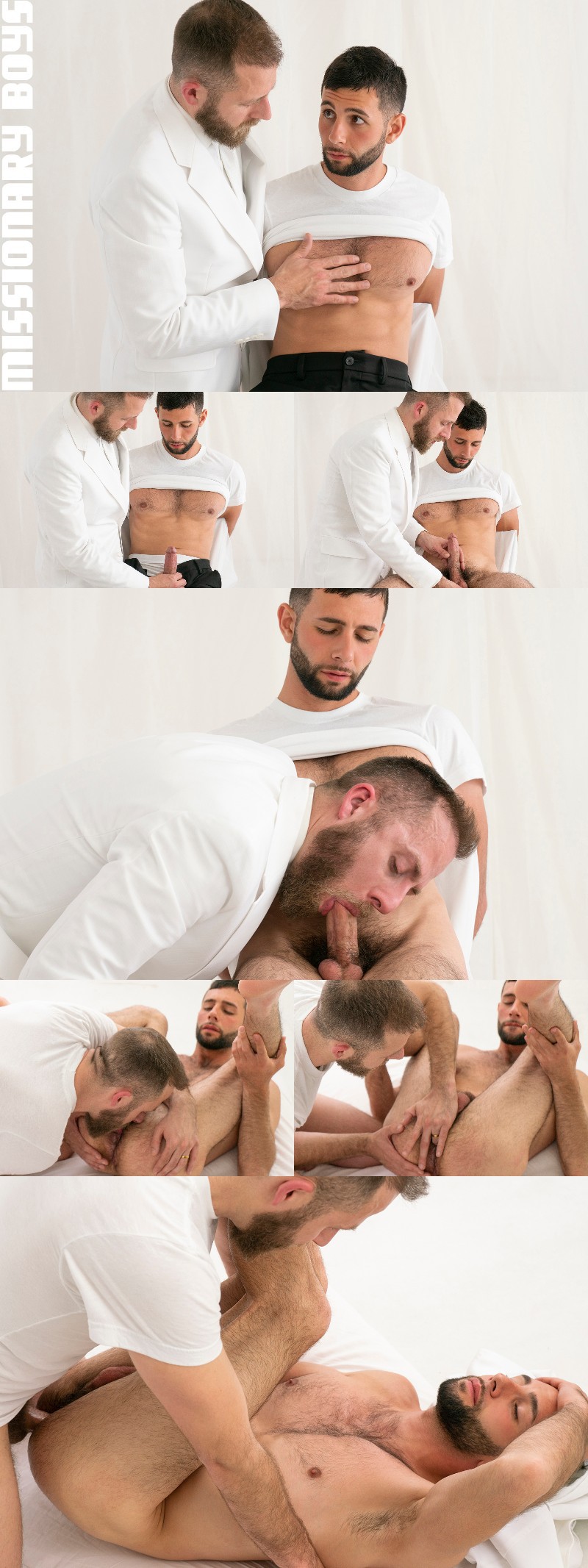 Older Mormon Man Fucks a Sexy Bearded Missionary's Sinful Hole