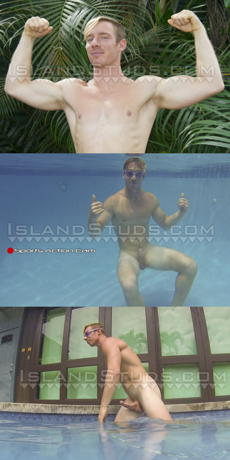 Sandy the Surfer Shoots Huge Tidal Wave of Cum from His 8-inch Cock!