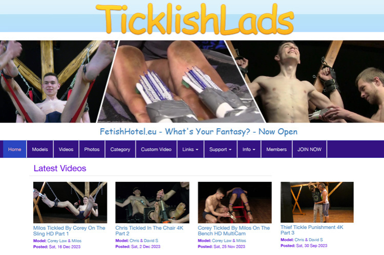 TicklishLads tour page