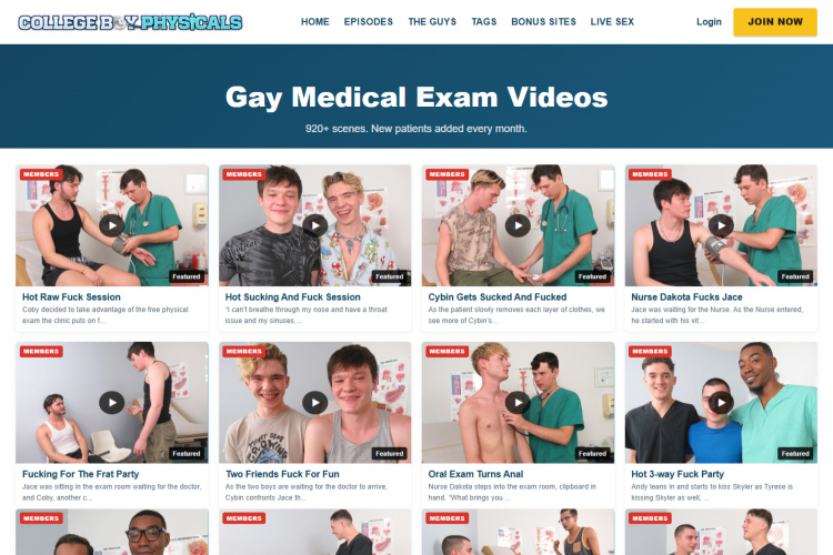 College Boy Physicals