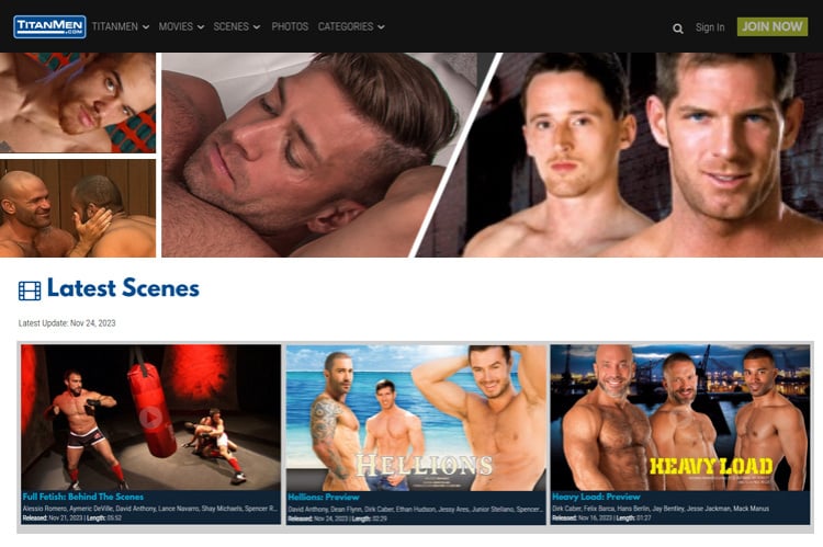 TitanMen tour page