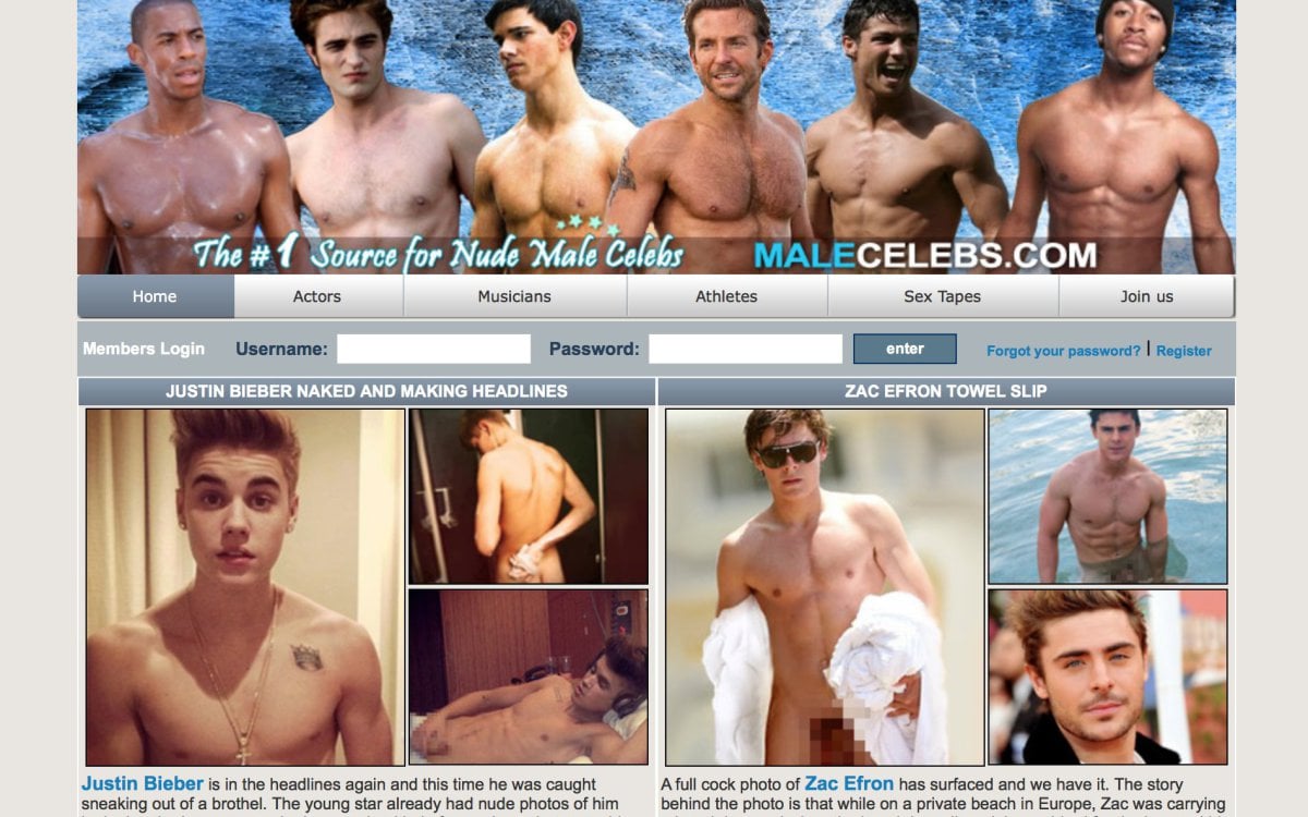 Hot Male Celebs - Male Celebs: Review of malecelebs.com - GayDemon