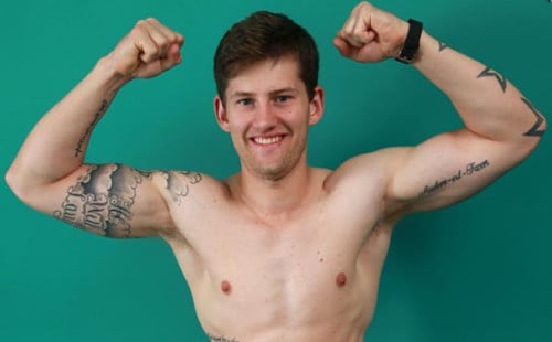 Athletic Adam Lewis Gets Naked