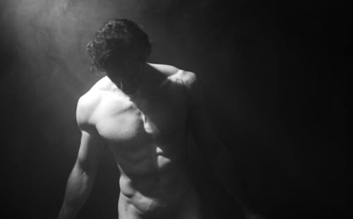 Naked And Hard By Lorenzo